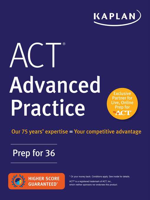 Title details for ACT Advanced Practice by Kaplan Test Prep - Wait list